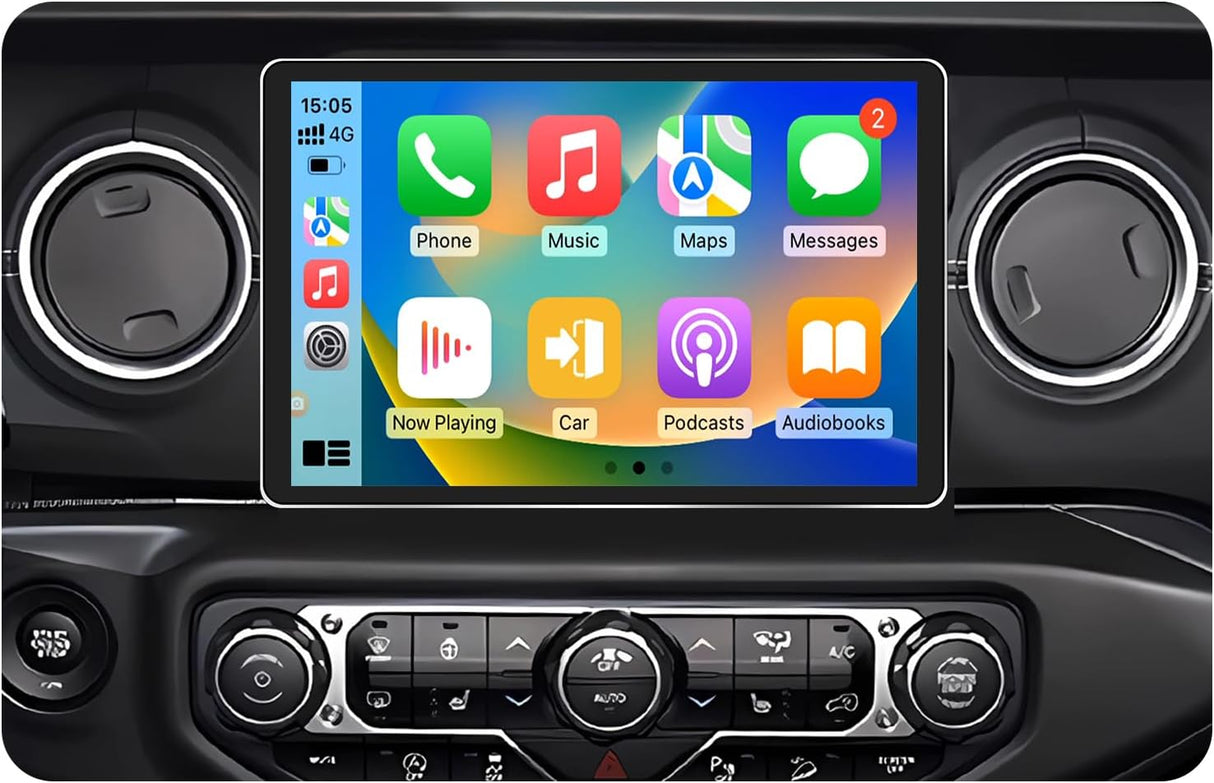 11.5" Android 13 Car Radio Stereo Compatible with Jeep Wrangler JL Gladiator 2018-2023, HD Touchscreen Upgrade, 4GB+64GB, Wireless CarPlay&Android Auto, Support Factory Backup Camera