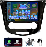 Android 13 Car Stereo for 2014-2018 Nissan X-Trail Qashqai Rogue Support Wireless CarPlay & Android Auto