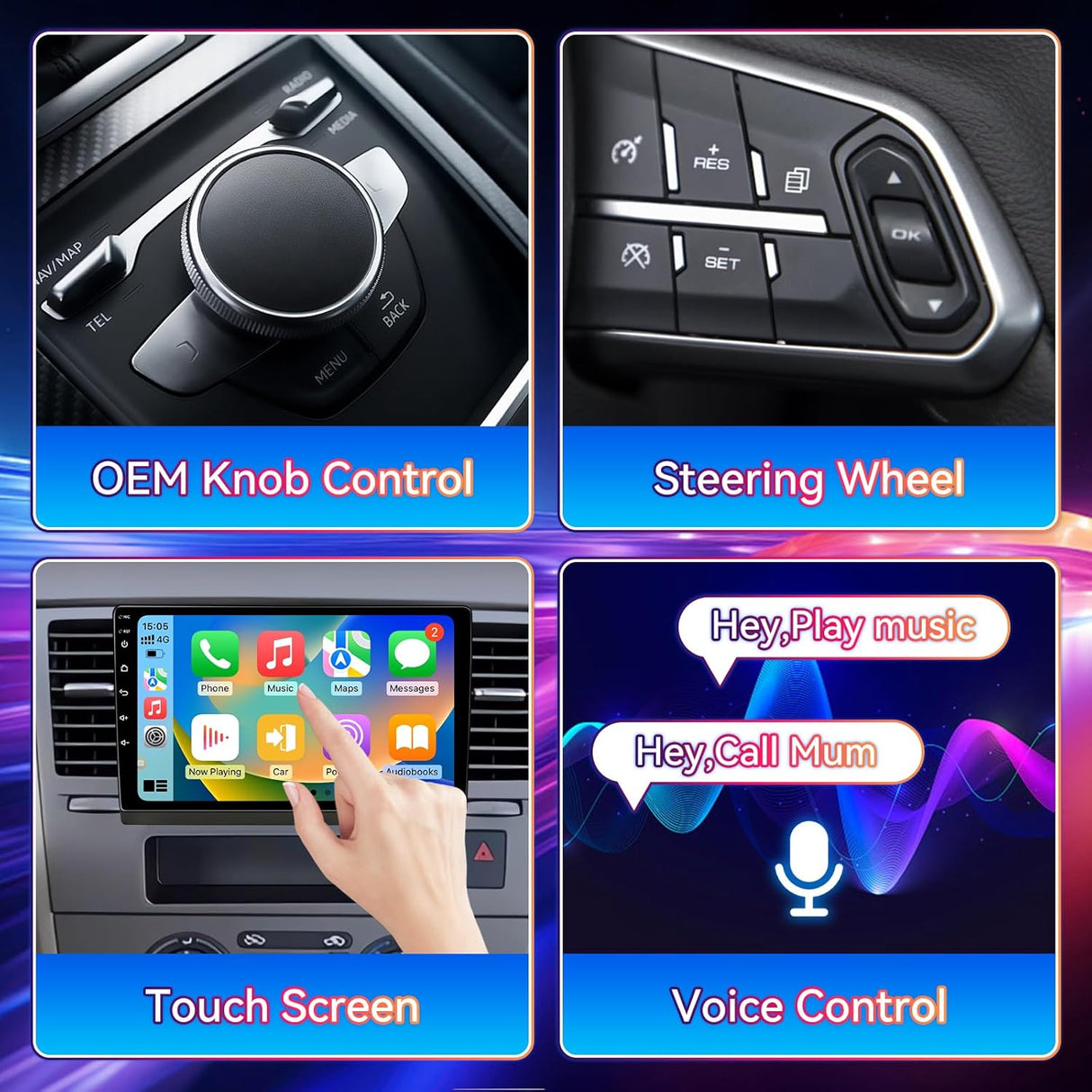 Android 13 Car Stereo for Nissan Versa (2005-2010) | 9" IPS Touchscreen | Wireless CarPlay/Android Auto/Mirror Link | GPS Navigation | FM/RDS | IPS/HD Display | AHD Backup Camera
