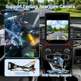 9.7 inch Car Stereo for Dodge RAM 1500/2500/3500 (2013-2018）auto-ac，Supports the vehicle’s original camera