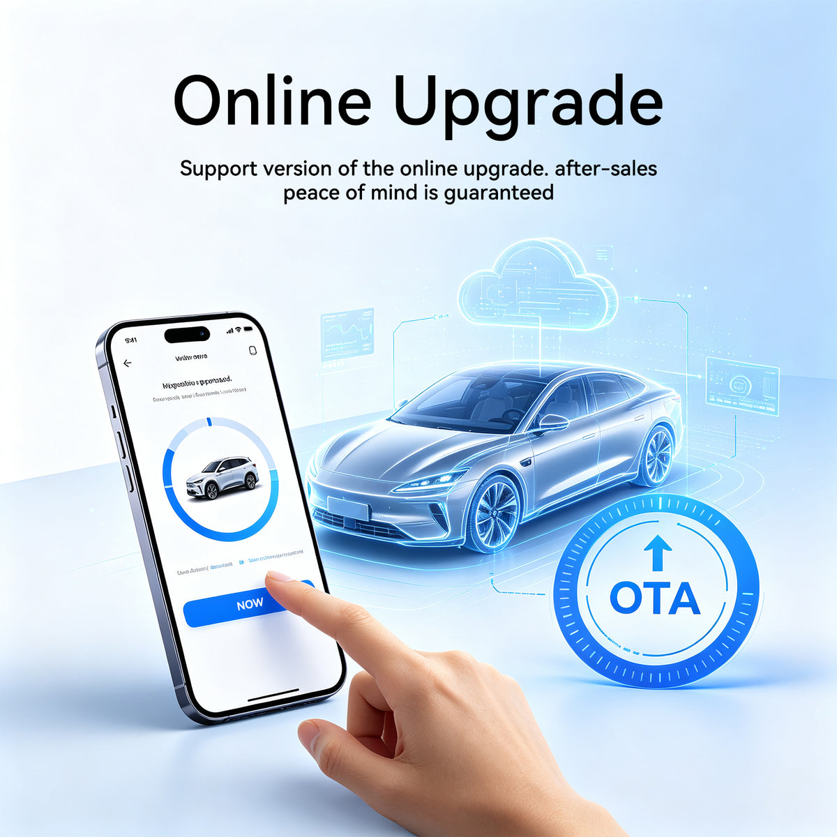 Wireless CarPlay Adapter / Android Auto Dongle, 5.8GHz WiFi Auto Connection