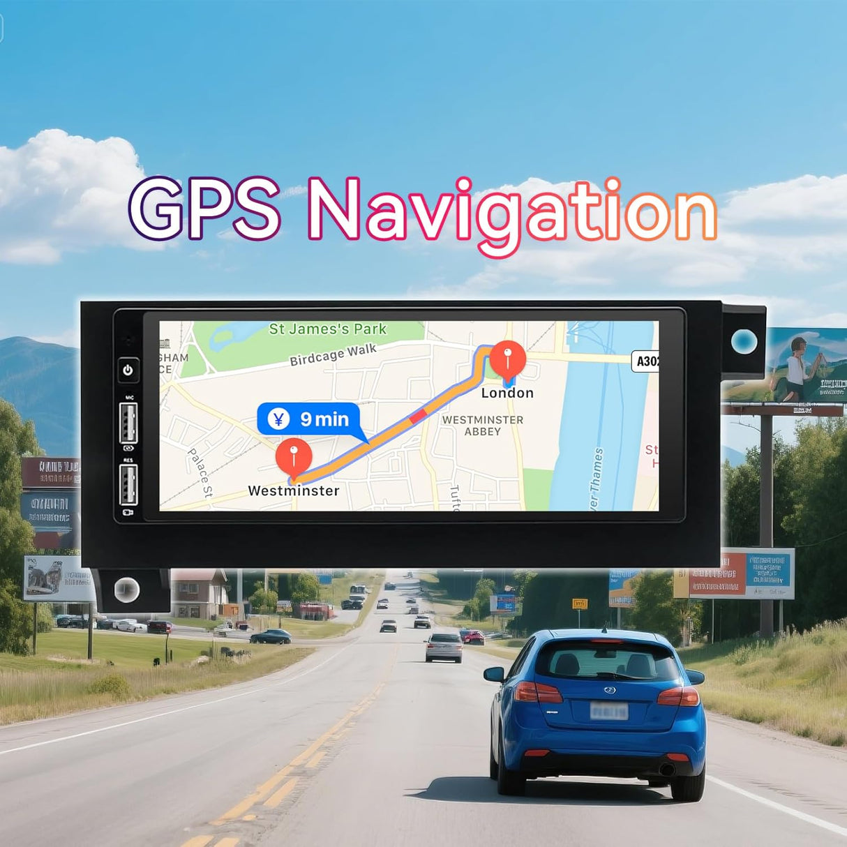 6.8" Touchscreen Android 13 Car Stereo for 1994-2002 Dodge Ram 1500/2500/3500, Chrysler Town & Country 1990-2000, Cirrus 1995-2000, Wireless CarPlay & Android Auto, GPS, Backup Camera