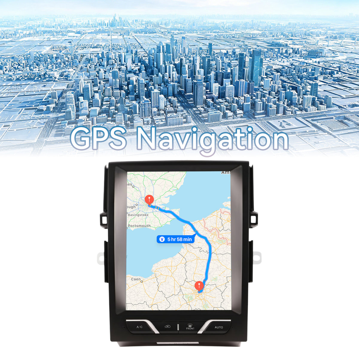 Car Stereo Radio Head Unit Compatible with Toyota Reiz 2010-2013 Carplay&Android Auto T-Style Touch Screen with GPS | DSP | Bluetooth | Optical | FM | 4G | WiFi 8+128G 12.1