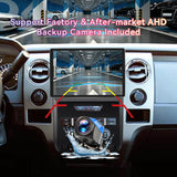 Car Stereo for Ford F150 2009 2010 2011 2012 Supports Wireless CarPlay & Android Auto, BT/WiFi/GPS/FM/SWC/1080P Backup Camera/Manual AC Upgrade