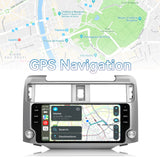 Car Stereo Radio Upgrade for Toyota 4Runner 2009-2019 CarPlay Android Auto 9" Touchscreen Car Radio Stereo Player Head Unit with GPS Navigation Bluetooth WiFi SWC FM RDS Backup Camera Mic