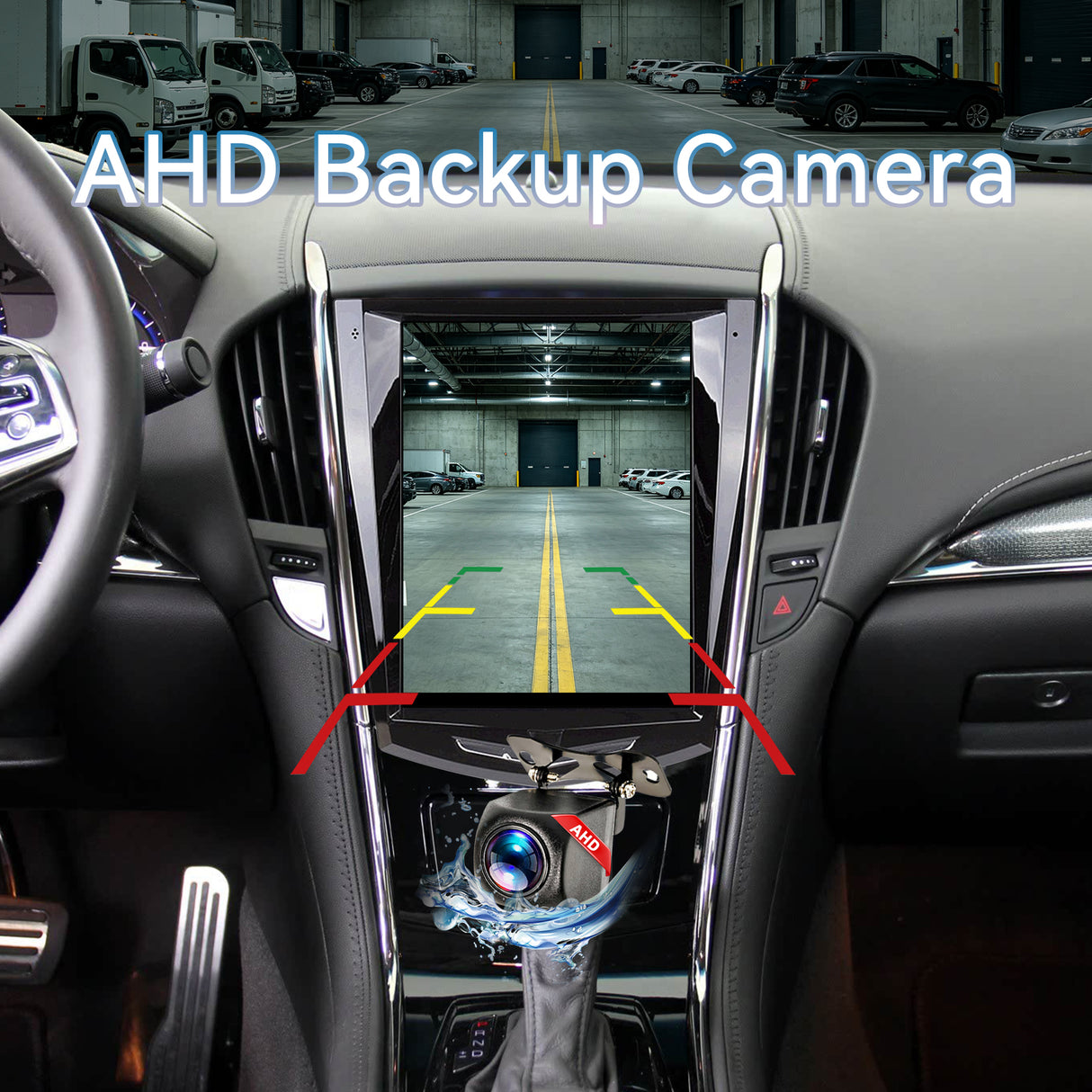 Car Radio for Cadillac ATS XTS SRX CTS 2009-2018: 9.7''HD Touch Screen Stereo with Carplay Android Auto WiFi GPS Navigation Bluetooth AM FM DSP RDS SWC 1080P Backup Camera