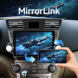 Car Radio for Toyota Highlander 2008-2013,10 Inch QLED Touch Screen Car Stereo with Carplay&Android Auto,WiFi,GPS Navigation,Bluetooth5.0,FM&AM Radio