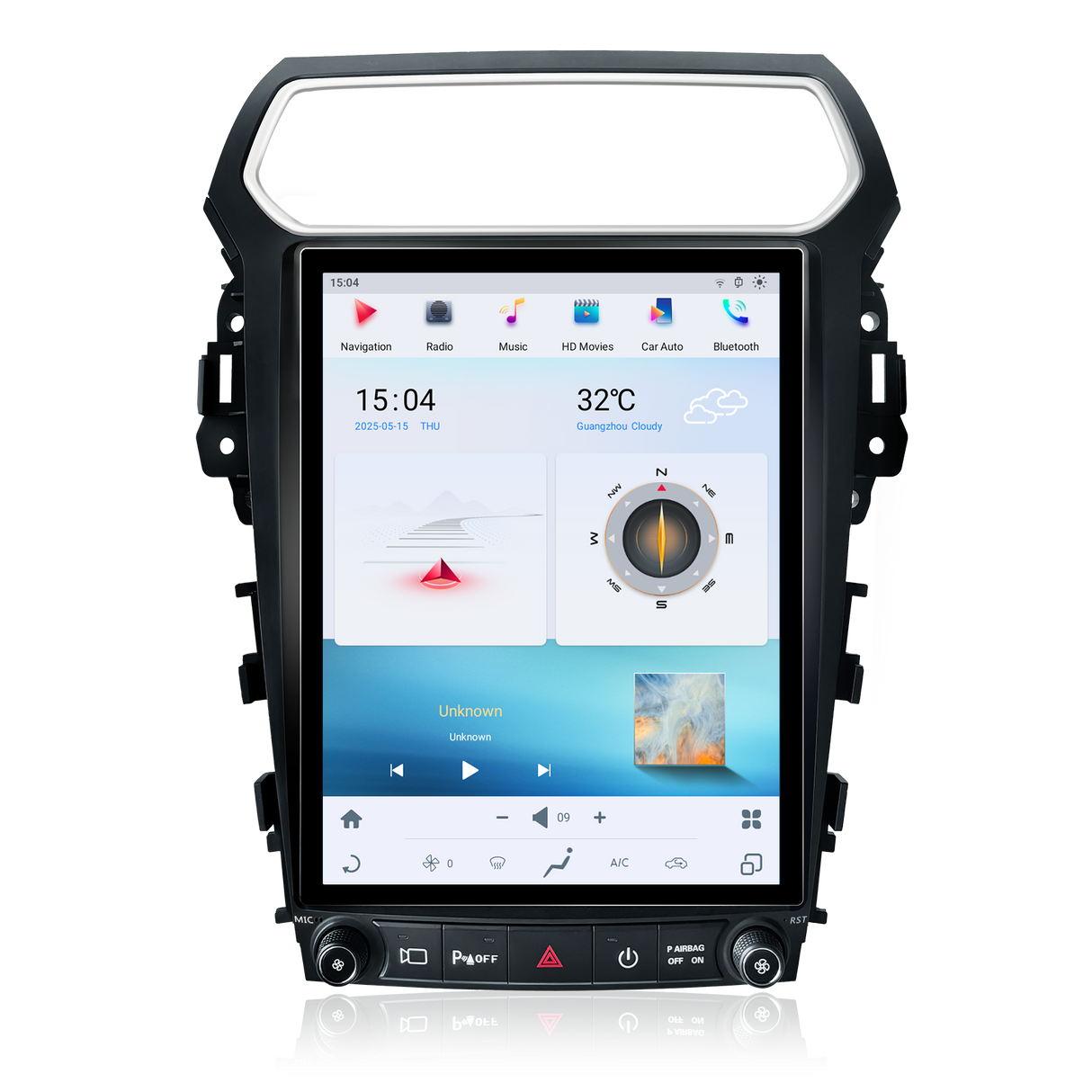 Car Stereo for 2011-2019 Ford Explorer with Wireless CarPlay/Android Auto/