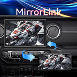 11.5" Android 13 Car Radio Stereo Compatible with Jeep Wrangler JL Gladiator 2018-2023, HD Touchscreen Upgrade, 4GB+64GB, Wireless CarPlay&Android Auto, Support Factory Backup Camera