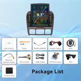 Android 14 Car Radio Compatible with Mercedes Benz S-Class W220 1998-2005,4G+64GB,9.7" Touch Screen Car Stereo with Wireless Carplay Android Auto,FM/GPS/SWC/Mirror Link/Backup Camera
