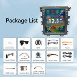 QLED 8-Core Radio for Ford Edge 2009 2010 2011 2012 2013 Upgrade,Touch Screen Stereo,Support Carplay and Android Auto,Free Back Camera