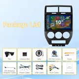 Car Radio for Jeep Compass 2007 2008 2009 Wireless Carplay Android Auto, 10.1" Touch Screen Car Stereo GPS Navigation WiFi Bluetooth SWC