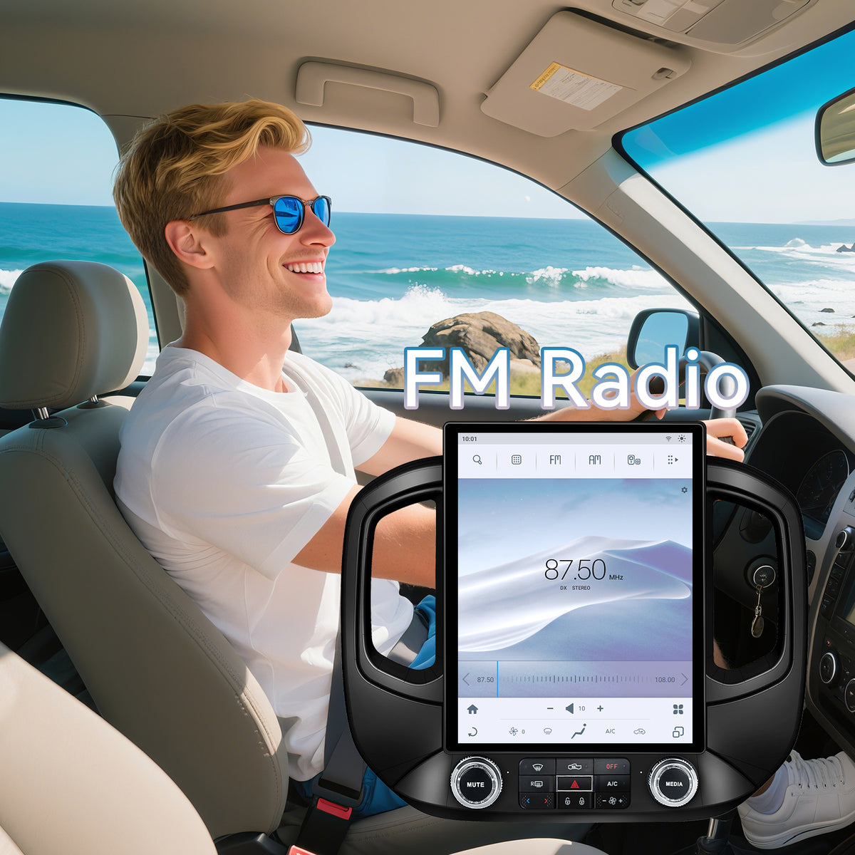 Car Stereo Radio for Chevrolet Colorado 2015-2018, T-Style 12.1" Touchscreen with Wireless CarPlay & Android Auto, 8-Core Processor, 4GB RAM + 64GB ROM, Mirror Link, WiFi, Bluetooth, FM, DSP, SWC, Backup Camera