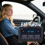 Car Radio for Toyota Tundra 2007-2013 Sequoia 2008-2012 with Wireless CarPlay & Android Auto, 10 Inch Toyota Tundra Stereo Head Unit with BluetoothGPS Navigation FM Radio
