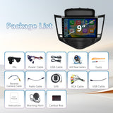 Android 13 Car Radio for Chevy Cruze 2009-2015 Wireless Carplay Android Auto Mirror Link 9" Touch Screen Car Radio with GPS, BT, FM/RDS, EQ, DSP, WiFi, SWC, Backup Camera