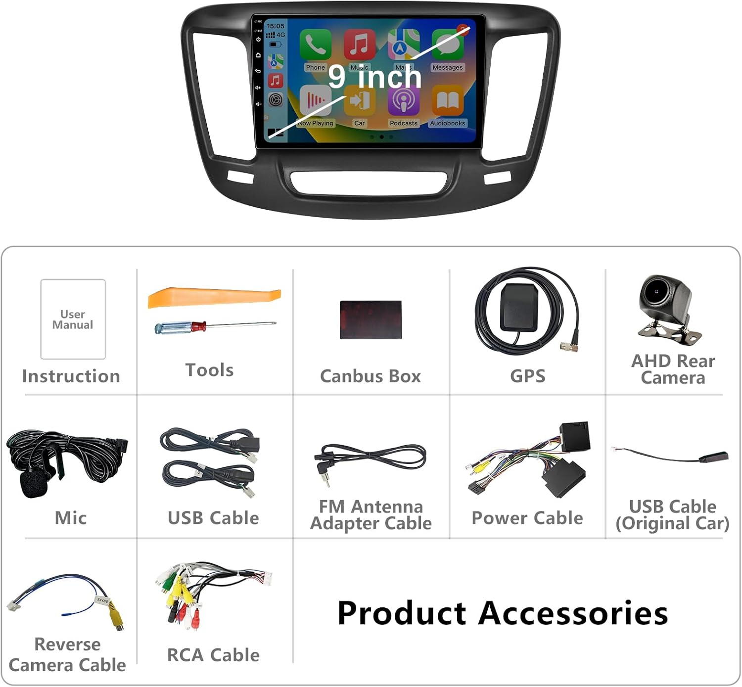 Android 13 Car Stereo for 2015--2019 Chrysler 200 200C 200S with