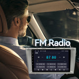 Car Radio Stereo for Toyota Camry (06-11) CarPlay & Android Auto Fast Boot,Mirroring, Anti-Glare QLED.FM/AM Tuner, Plug & Play Dash Kit Included.