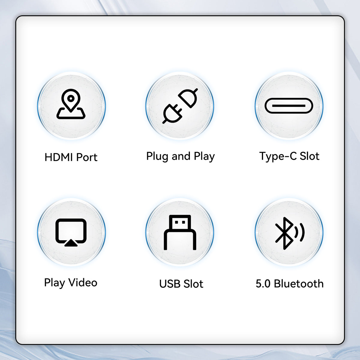 Wireless CarPlay Adapter / Android Auto Dongle, 5.8GHz WiFi Auto Connection