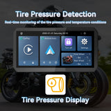 Motorcycle CarPlay/Android Auto Screen Supports TPMS BSD Check tyre pressure
