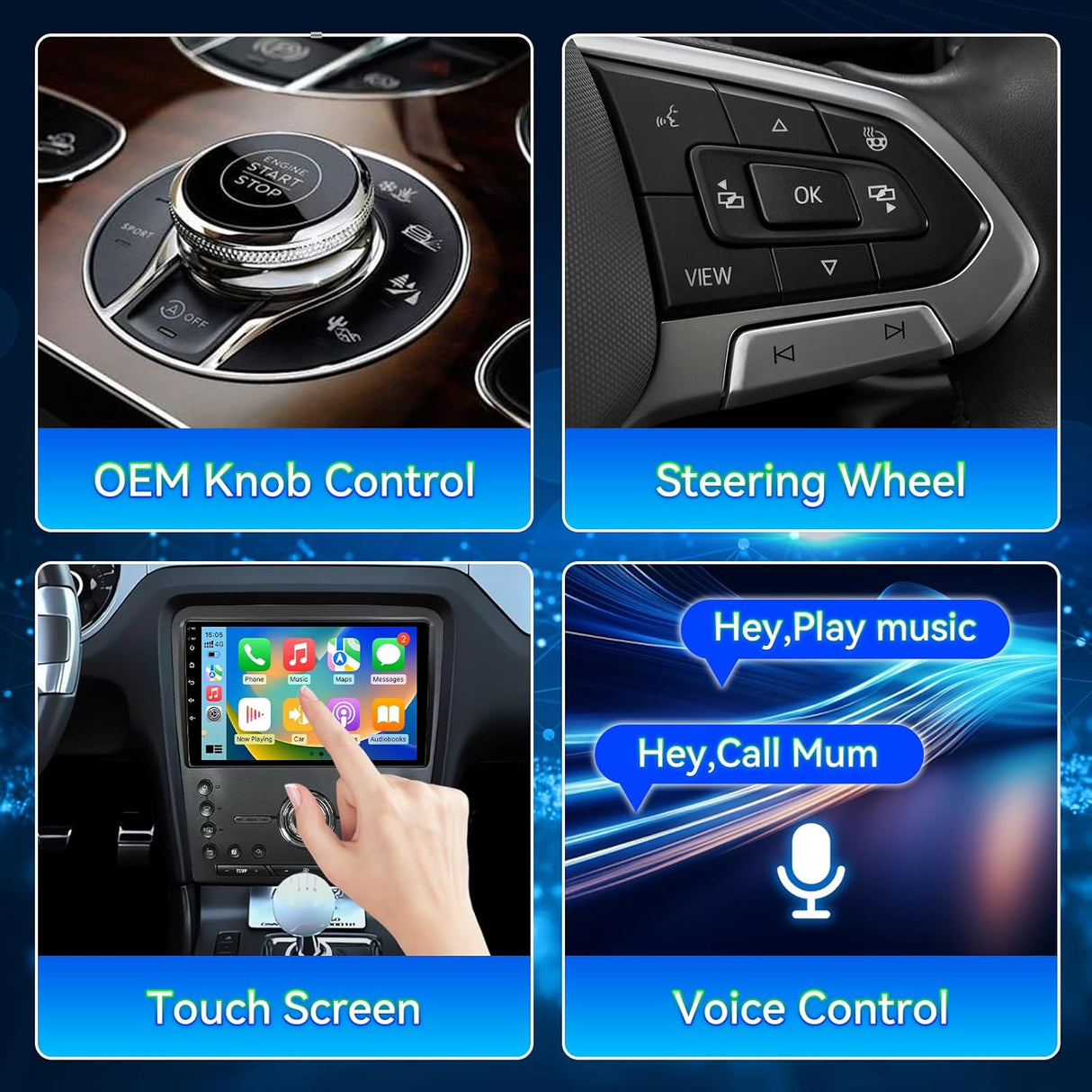 Car Stereo Radio Compatible for Ford Mustang 2010 2011 2012 2013 2014