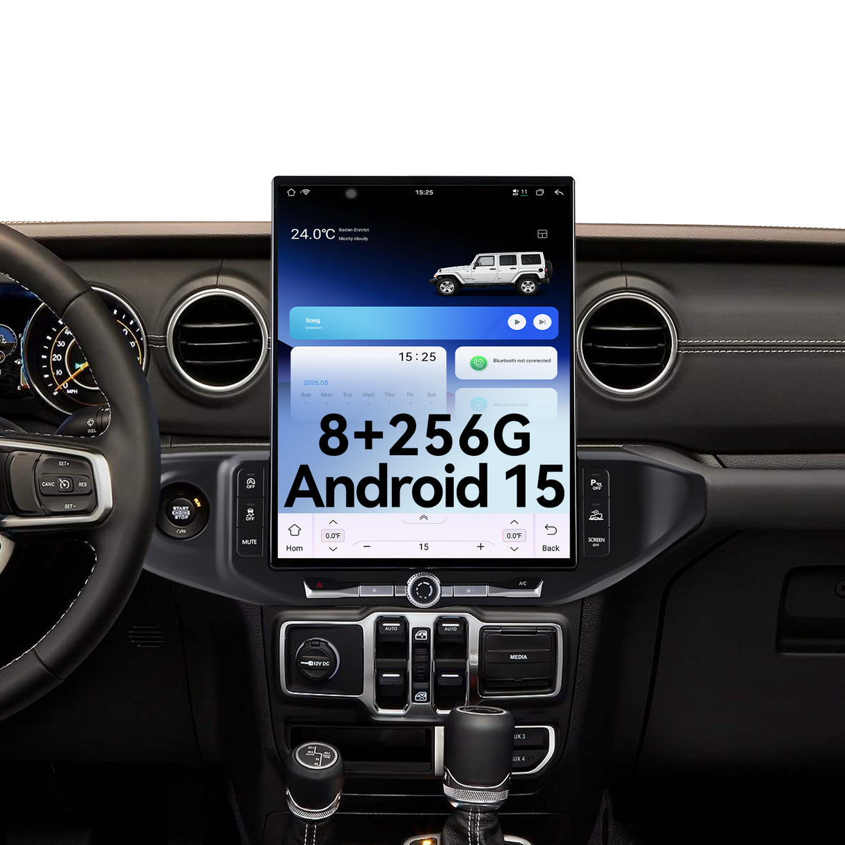 Car Stereo for jeep Wrangler 2018-2022 ,16.2 inch Qualcomm 8-Core Android 13 Touchscreen Radio with Key and Knob,Carpaly & Android Auto,DSP,Dual Bluetooth
