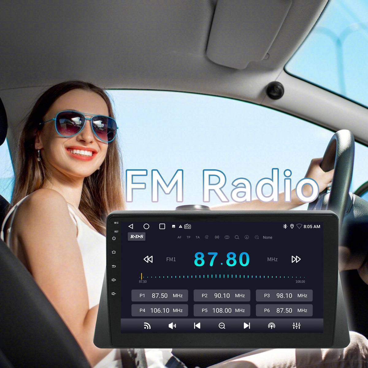 Car Radio Stereo for Honda Accord 8th 2008 2009 2010 2011 2012 2013 with Wireless Carplay Android Auto Bluetooth Touch Screen with WiFi FM GPS SWC Backup Camera