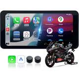 6.3 inch Motorcycle CarPlay/Android Auto Screen Supports TPMS